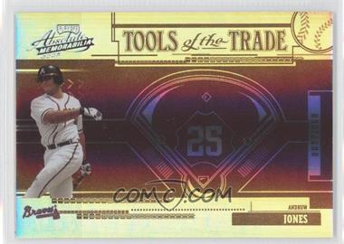 2005 Playoff Absolute Memorabilia - Tools of the Trade - Reverse Red Spectrum #TT-65 - Andruw Jones /50