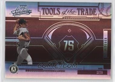 2005 Playoff Absolute Memorabilia - Tools of the Trade - Reverse Red Spectrum #TT-75 - Barry Zito /50