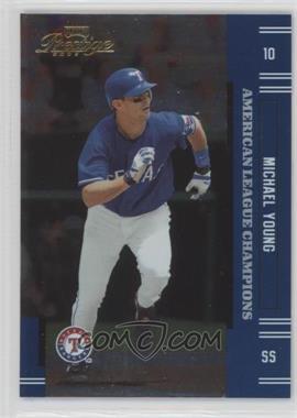 2005 Playoff Prestige - [Base] - Playoff Champions American League Champions #70 - Michael Young