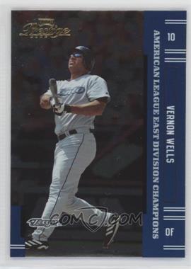 2005 Playoff Prestige - [Base] - Playoff Champions American League East #10 - Vernon Wells /20