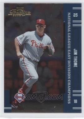 2005 Playoff Prestige - [Base] - Playoff Champions National League East #125 - Jim Thome /18