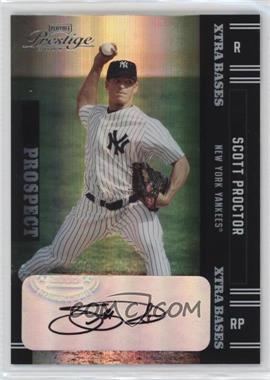 2005 Playoff Prestige - [Base] - Xtra Bases Black Autographs #164 - Scott Proctor /10