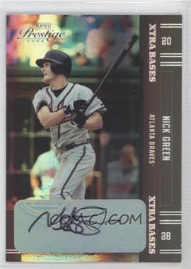 2005 Playoff Prestige - [Base] - Xtra Bases Black Autographs #77 - Nick Green /10