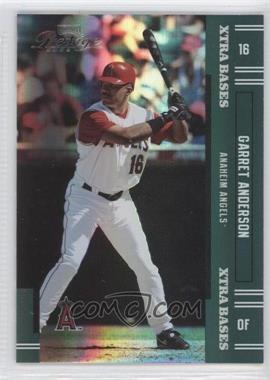 2005 Playoff Prestige - [Base] - Xtra Bases Green #16 - Garret Anderson /50