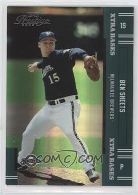 2005 Playoff Prestige - [Base] - Xtra Bases Green #49 - Ben Sheets /50