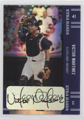 2005 Playoff Prestige - [Base] - Xtra Bases Purple Autographs #141 - Victor Martinez /25