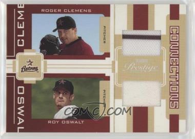 2005 Playoff Prestige - Connections - Jerseys #C-6 - Roger Clemens, Roy Oswalt /250