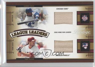 2005 Playoff Prestige - League Leaders Double - Bats #LLD-5 - Sammy Sosa, Troy Glaus /250