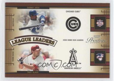 2005 Playoff Prestige - League Leaders Double #LLD-5 - Sammy Sosa, Troy Glaus