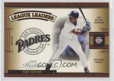 2005 Playoff Prestige - League Leaders Single #LLS-10 - Tony Gwynn