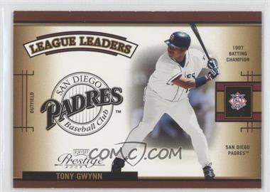 2005 Playoff Prestige - League Leaders Single #LLS-10 - Tony Gwynn