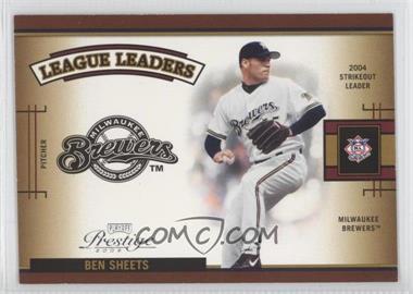 2005 Playoff Prestige - League Leaders Single #LLS-2 - Ben Sheets