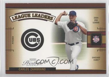 2005 Playoff Prestige - League Leaders Single #LLS-9 - Carlos Zambrano