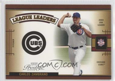 2005 Playoff Prestige - League Leaders Single #LLS-9 - Carlos Zambrano