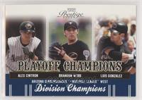 Alex Cintron, Brandon Webb, Luis Gonzalez