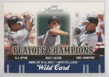 2005 Playoff Prestige - Playoff Champions Redemptions - Wild Card #PC-21 - B.J. Upton, Scott Kazmir, Carl Crawford