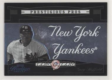 2005 Playoff Prestige - Prestigious Pros - Black #PP-37 - Gary Sheffield /10