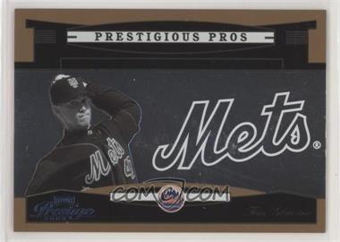 2005 Playoff Prestige - Prestigious Pros - Bronze #PP-47 - Tom Glavine /100