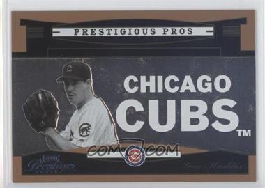 2005 Playoff Prestige - Prestigious Pros - Bronze #PP-86 - Greg Maddux /100