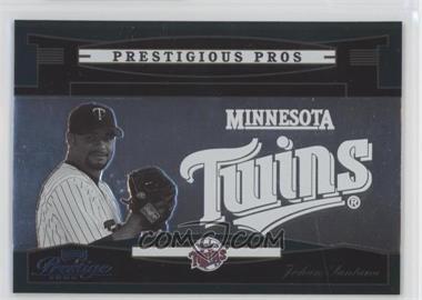 2005 Playoff Prestige - Prestigious Pros - Green #PP-57 - Johan Santana /350