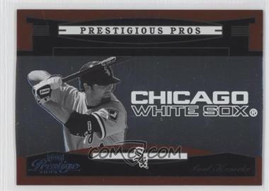 2005 Playoff Prestige - Prestigious Pros - Orange #PP-14 - Paul Konerko /500