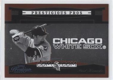 2005 Playoff Prestige - Prestigious Pros - Orange #PP-14 - Paul Konerko /500