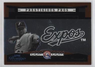 2005 Playoff Prestige - Prestigious Pros - Orange #PP-61 - Livan Hernandez /500