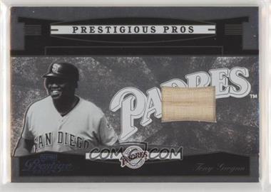 2005 Playoff Prestige - Prestigious Pros - Silver Bats #PP-82 - Tony Gwynn /50