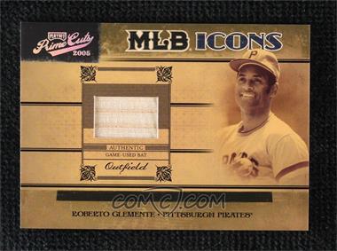 2005 Playoff Prime Cuts - MLB Icons - Bats #MLB-34 - Roberto Clemente /50