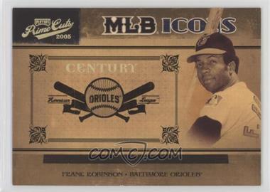 2005 Playoff Prime Cuts - MLB Icons - Century Gold #MLB-16 - Frank Robinson /25