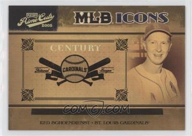 2005 Playoff Prime Cuts - MLB Icons - Century Gold #MLB-32 - Red Schoendienst /25