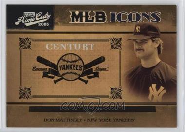 2005 Playoff Prime Cuts - MLB Icons - Century Silver #MLB-12 - Don Mattingly /50