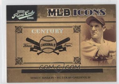 2005 Playoff Prime Cuts - MLB Icons - Century Silver #MLB-29 - Marty Marion /50