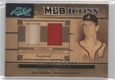 2005 Playoff Prime Cuts - MLB Icons - Combo Bats/Jerseys Prime #MLB-11 - Dale Murphy /10