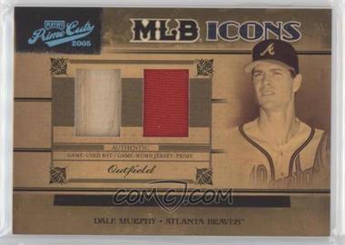 2005 Playoff Prime Cuts - MLB Icons - Combo Bats/Jerseys Prime #MLB-11 - Dale Murphy /10