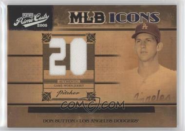 2005 Playoff Prime Cuts - MLB Icons - Jersey Number Jerseys #MLB-13 - Don Sutton /10