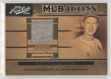 2005 Playoff Prime Cuts - MLB Icons - Jerseys #MLB-32 - Red Schoendienst /10