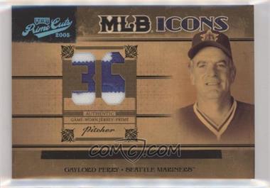 2005 Playoff Prime Cuts - MLB Icons - Position Jerseys Prime #MLB-18 - Gaylord Perry /10