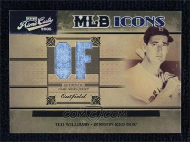 2005 Playoff Prime Cuts - MLB Icons - Position Jerseys #MLB-14 - Ted Williams /50