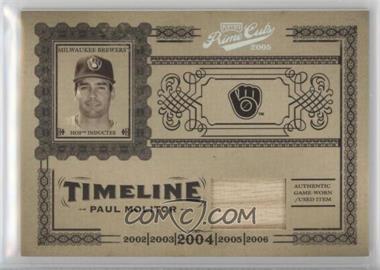 2005 Playoff Prime Cuts - Timeline - Bats #T-15 - Paul Molitor /50