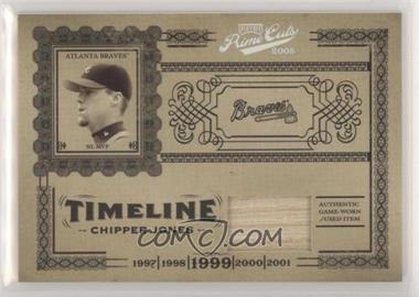 2005 Playoff Prime Cuts - Timeline - Bats #T-36 - Chipper Jones /50