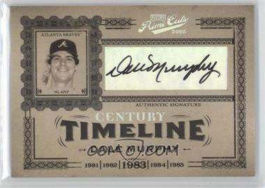 2005 Playoff Prime Cuts - Timeline - Century Silver Autographs #T-1 - Dale Murphy /10