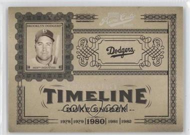 2005 Playoff Prime Cuts - Timeline - Century Silver #T-12 - Duke Snider /50