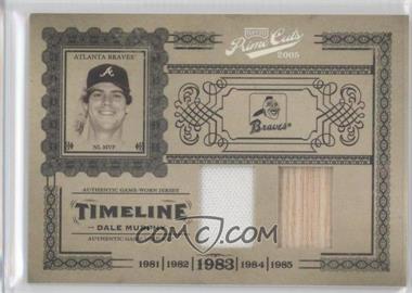 2005 Playoff Prime Cuts - Timeline - Combo Materials #T-1 - Dale Murphy /25