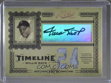 2005 Playoff Prime Cuts - Timeline - Jersey Number Jerseys Autographs #T-24 - Willie Mays /10
