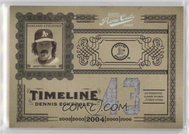 2005 Playoff Prime Cuts - Timeline - Jersey Number Jerseys #T-2 - Dennis Eckersley /10
