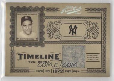 2005 Playoff Prime Cuts - Timeline - Jerseys #T-45 - Yogi Berra /50