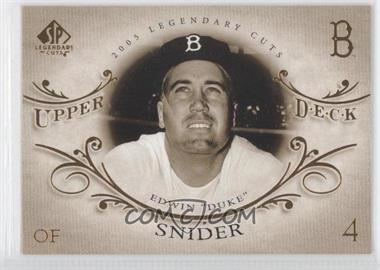 2005 SP Legendary Cuts - [Base] #20 - Duke Snider