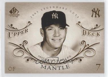 2005 SP Legendary Cuts - [Base] #54 - Mickey Mantle