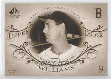 2005 SP Legendary Cuts - [Base] #78 - Ted Williams